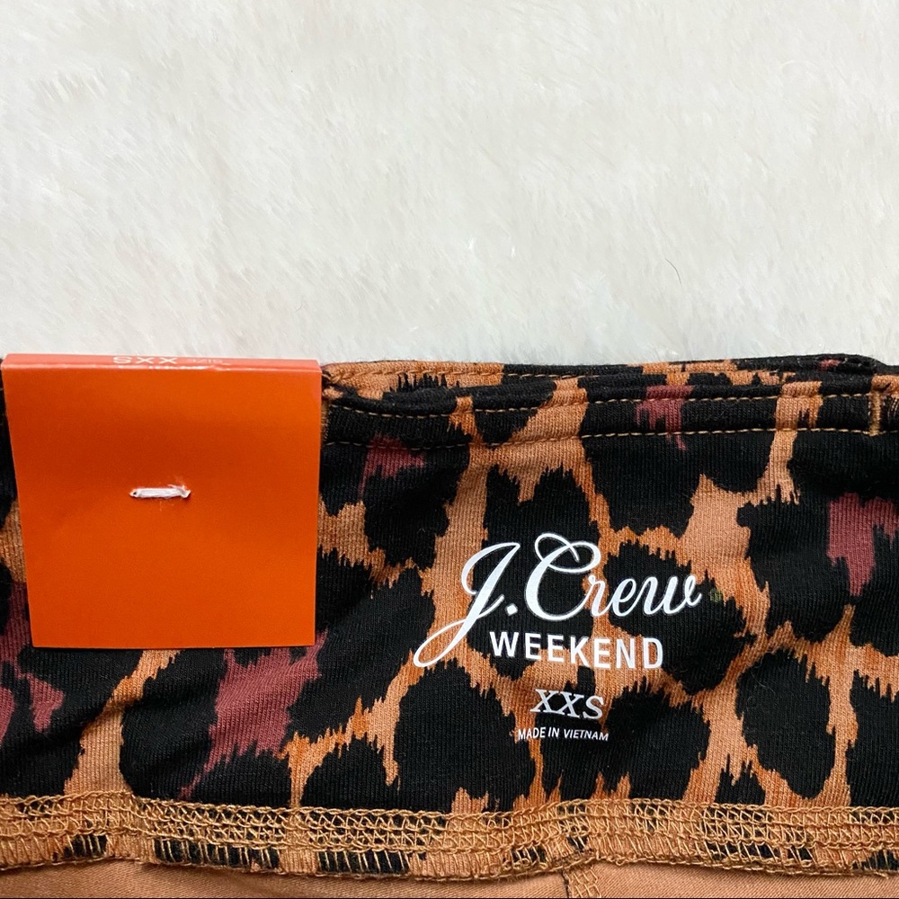 NEW J. Crew Weekend High Waisted Leopard Print Leggings - Picture 6 of 8